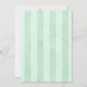 Mint Green Gold Eiffel Tower 50th Birthday Kaart (Achterkant)