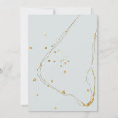 Mint Green Gold Glitter Bridal Shower-uitnodiging Kaart (Achterkant)