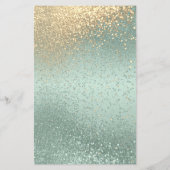 Mint Green & Gold Glitter - Programma (Achterkant)