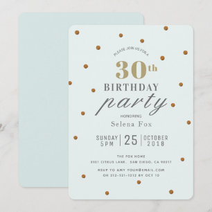 Mint Green & Gold Glitter Stippen Verjaardagsuitno Kaart