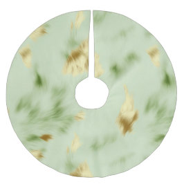Mint Green Gold Koeienhuid Kerstboom Rok