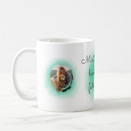 Mint Green Golden Retriever Personalized Photos Koffiemok