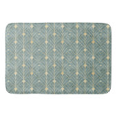 Mint Green, goud, Art Decopatroon, , retro, me Badmat (Voorkant)