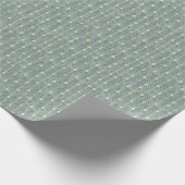 Mint Green, goud, Art Decopatroon, , retro, me Cadeaupapier (Hoek)