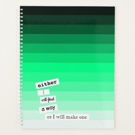 Mint Green Gradient Day Planner