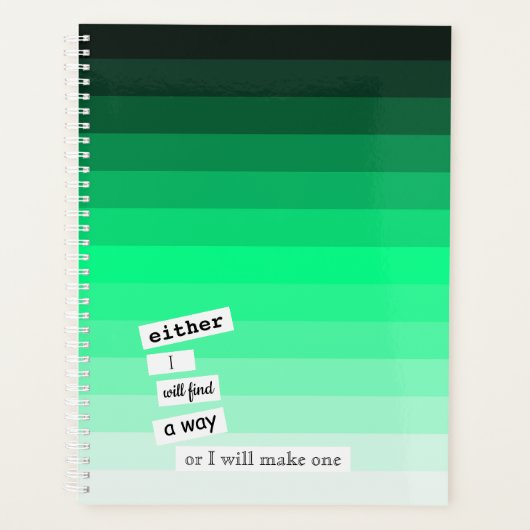 Mint Green Gradient Day Planner (Voorkant)