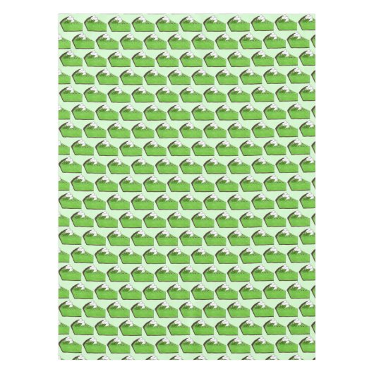 Mint Green Grasshopper Pie Slice St. Patrick's Day Tafelkleed (Voorkant)