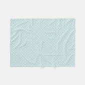 Mint Green Greek Key Patroon Fleece Deken (Voorkant (Horizontaal))