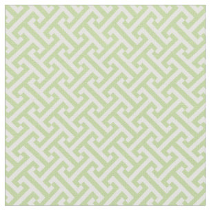 Mint Green Greek Key Patroon Stof