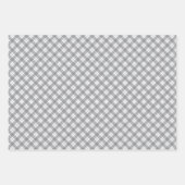 Mint Green & Grey Gingham Wrapping Paper Sheets (Voorkant 3)