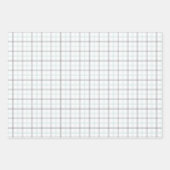 Mint Green & Grey Gingham Wrapping Paper Sheets (Voorkant 2)