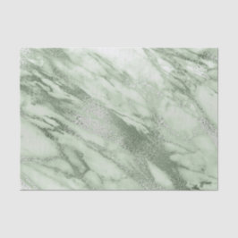 Mint Green Grey Pastel Metallic Marble Stone Lux Tissuepapier