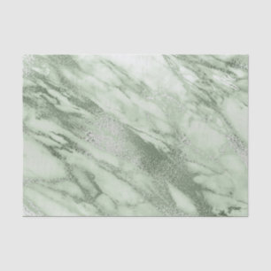 Mint Green Grey Pastel Metallic Marble Stone Lux Tissuepapier
