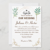 Mint Green groen Uitnodiging (Voorkant)