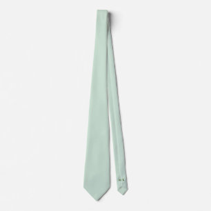 Mint Green Groom en Groomsmen Initialen Wedding Stropdas