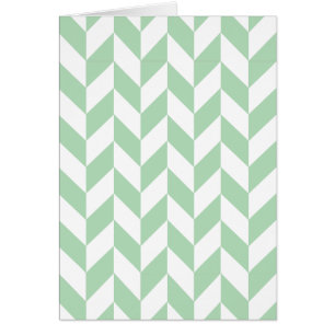 Mint Green Herringbone Pattern