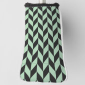 Mint Green Herringbone Pattern Golfheadcover (Draai 90)