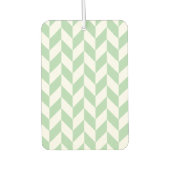 Mint Green Herringbone Pattern Luchtverfrisser (Voorkant)