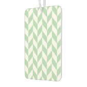 Mint Green Herringbone Pattern Luchtverfrisser (Links)
