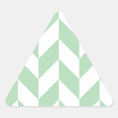 Mint Green Herringbone Pattern Sticker (Voorkant)