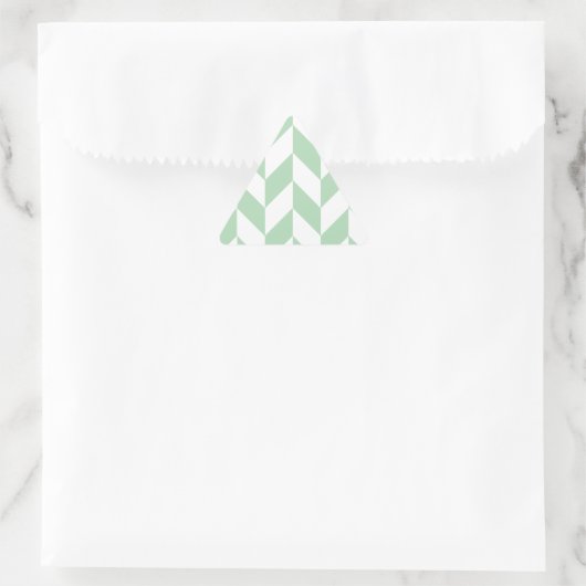 Mint Green Herringbone Pattern Sticker (Tas)
