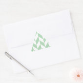 Mint Green Herringbone Pattern Sticker (Envelop)