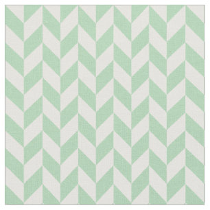 Mint Green Herringbone Pattern Stof