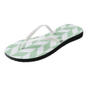 Mint Green Herringbone Pattern Teenslippers (Schuin)