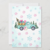 Mint Green Het wordt Sneeuw Veel Leuke Verjaardag Kaart (Achterkant)