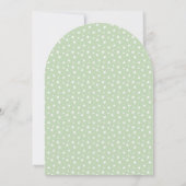 Mint Green Hete Luchtballon Boog Baby shower Kaart (Achterkant)