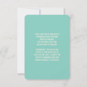 Mint Green Ice Cream Sparkler Boy's 1e Verjaardag Bedankkaart (Achterkant)