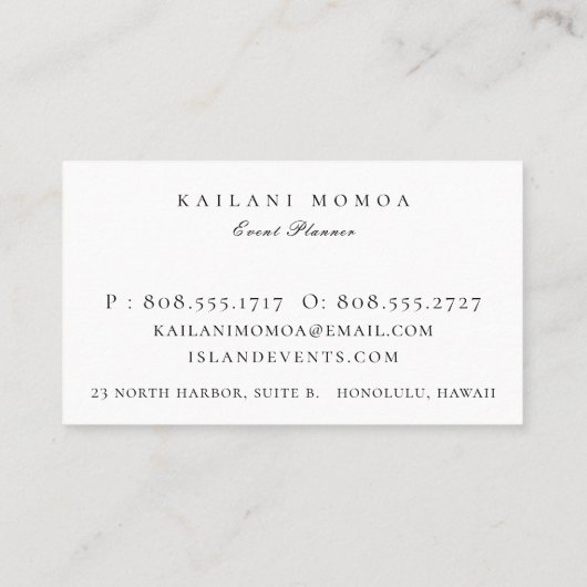 Mint Green Ink Dipped Ombre Visitekaartje (Achterkant)