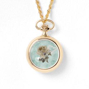 Mint Green Ivory Rozen Gold Bracelet Watch Horloge