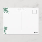 Mint Green Ivy-kaart Briefkaart (Achterkant)