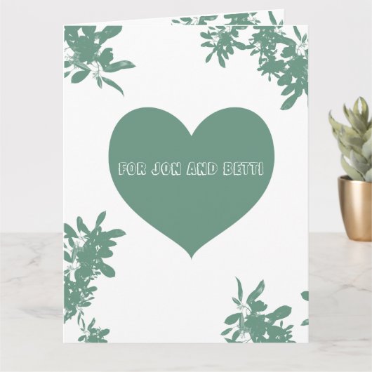 Mint Green Ivy-kaart Kaart (Kleine Plant)