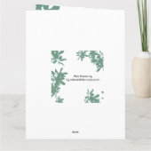 Mint Green Ivy-kaart Kaart (Achterkant)