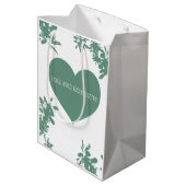Mint Green Ivy Medium Cadeauzakje (Achterkant Gekanteld)