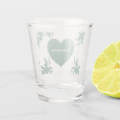Mint Green Ivy Shot Glas (Achterkant)