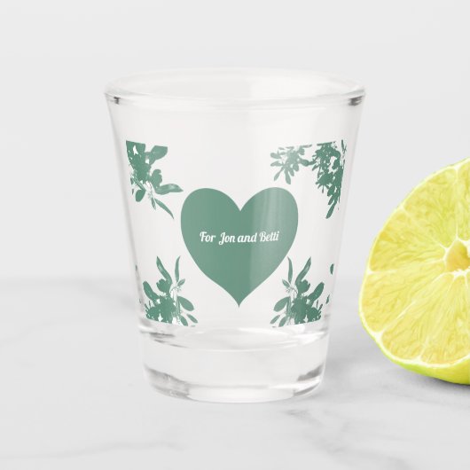 Mint Green Ivy Shot Glas (Voorkant)