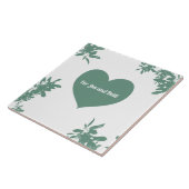 Mint Green Ivy Tegeltje (Zijkant)