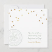 Mint Green kerstfoto Wenskaart Kaart (Achterkant)