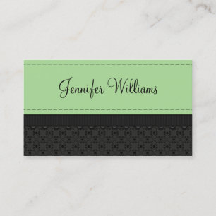 Mint Green Label Ribbon-Visitekaartjes