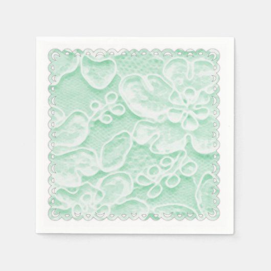 Mint Green Lace Servet (Voorkant)