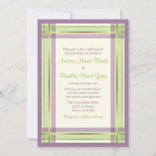 Mint Green Lavender Pset Wedding Invitation Kaart