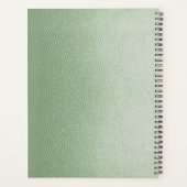 Mint Green Leather Planner (Achterkant)