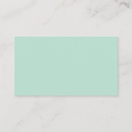 Mint Green Lijst Wedding Online RSVP-kaart Informatiekaartje (Achterkant)