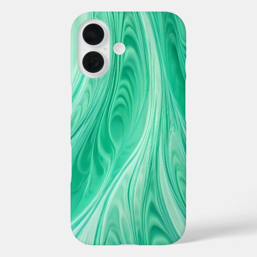 Mint Green Marble Flow – Abstract vloeistofpatroon Case-Mate iPhone Case (Achterkant)