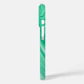 Mint Green Marble Flow – Abstract vloeistofpatroon Case-Mate iPhone Case (Achterkant / Links)