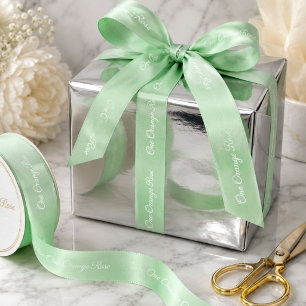 Mint Green Marketing Branding Bedrijfsnaam Satijnen Lint