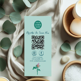 Mint Green Marketing Luxe Branding, Social Media Visitekaartje